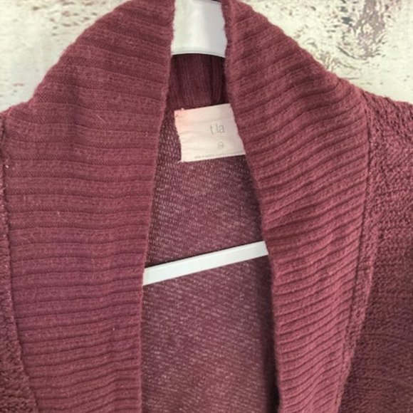 Anthropologie t. La Almandine Textured Cardigan - Picture 7 of 9